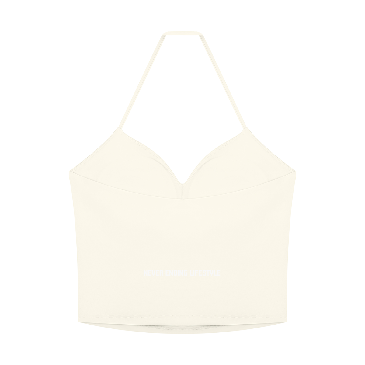 Never Ending Lifestyle Women’s Ruched Halter Yoga Tank Top