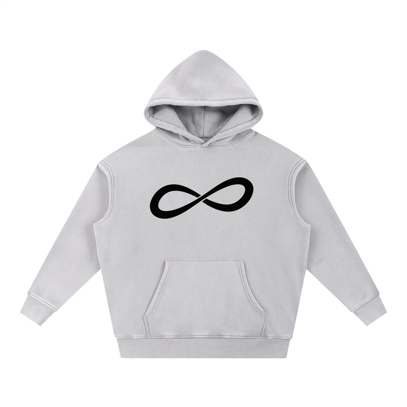 Never Ending Lifestyle Snow Wash Fleece Oversized Hoodie