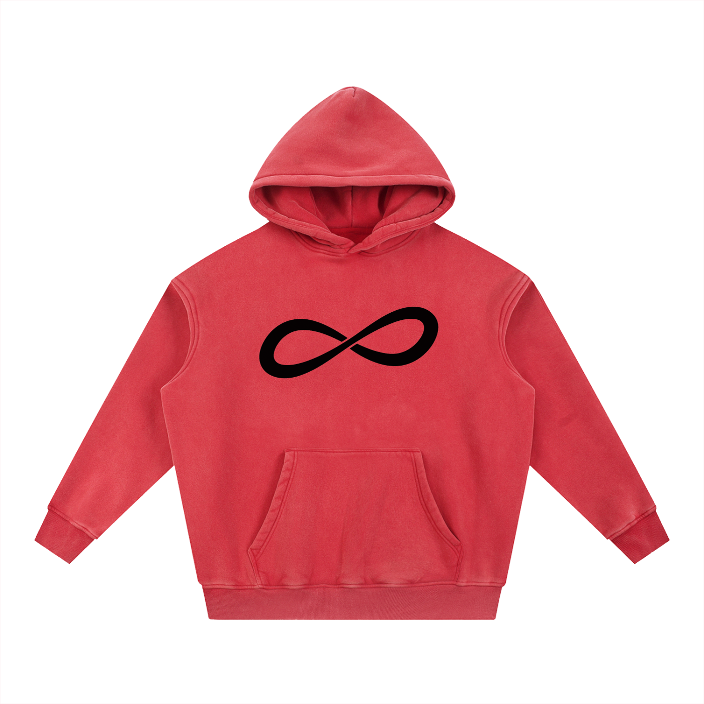Never Ending Lifestyle Snow Wash Fleece Oversized Hoodie