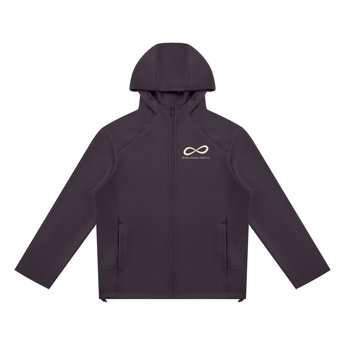 Never Ending Lifestyle Unisex Paneled Full-Zip Hoodie