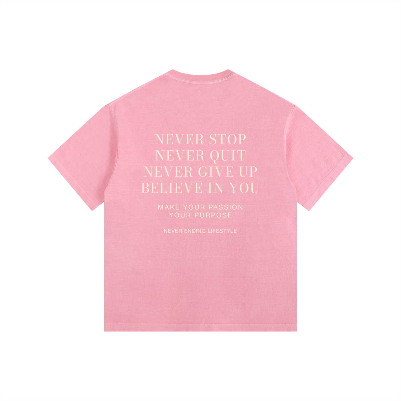 Never Ending Lifestyle Vintage Washed Oversized Cotton T-Shirt