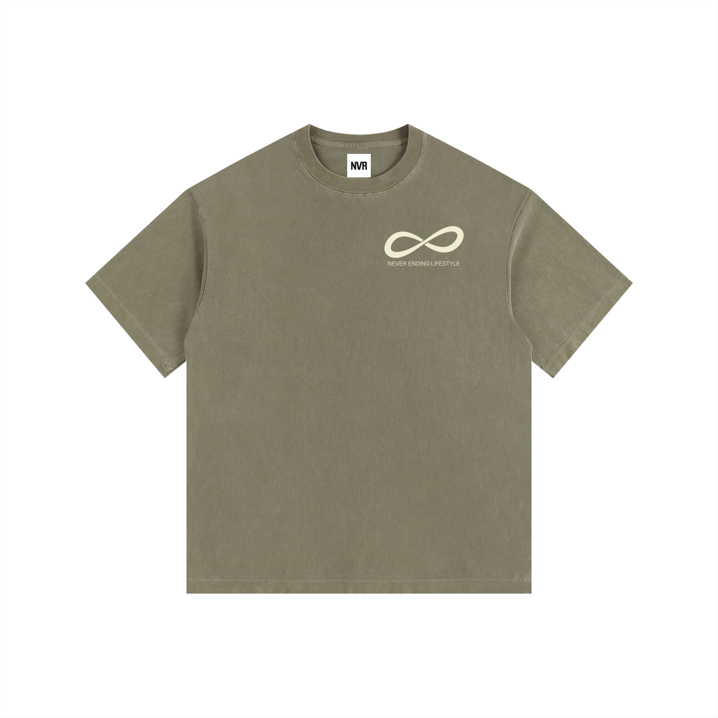 Never Ending Lifestyle Vintage Washed Oversized Cotton T-Shirt