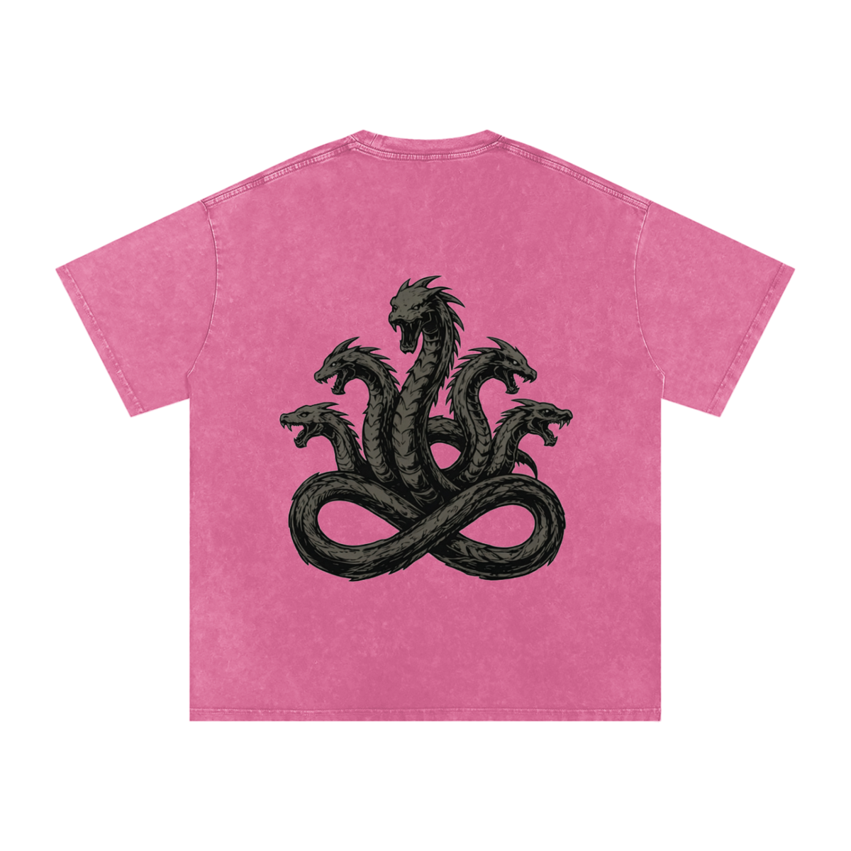 Never Ending Hydra Snow Washed Oversized Cotton T-Shirt