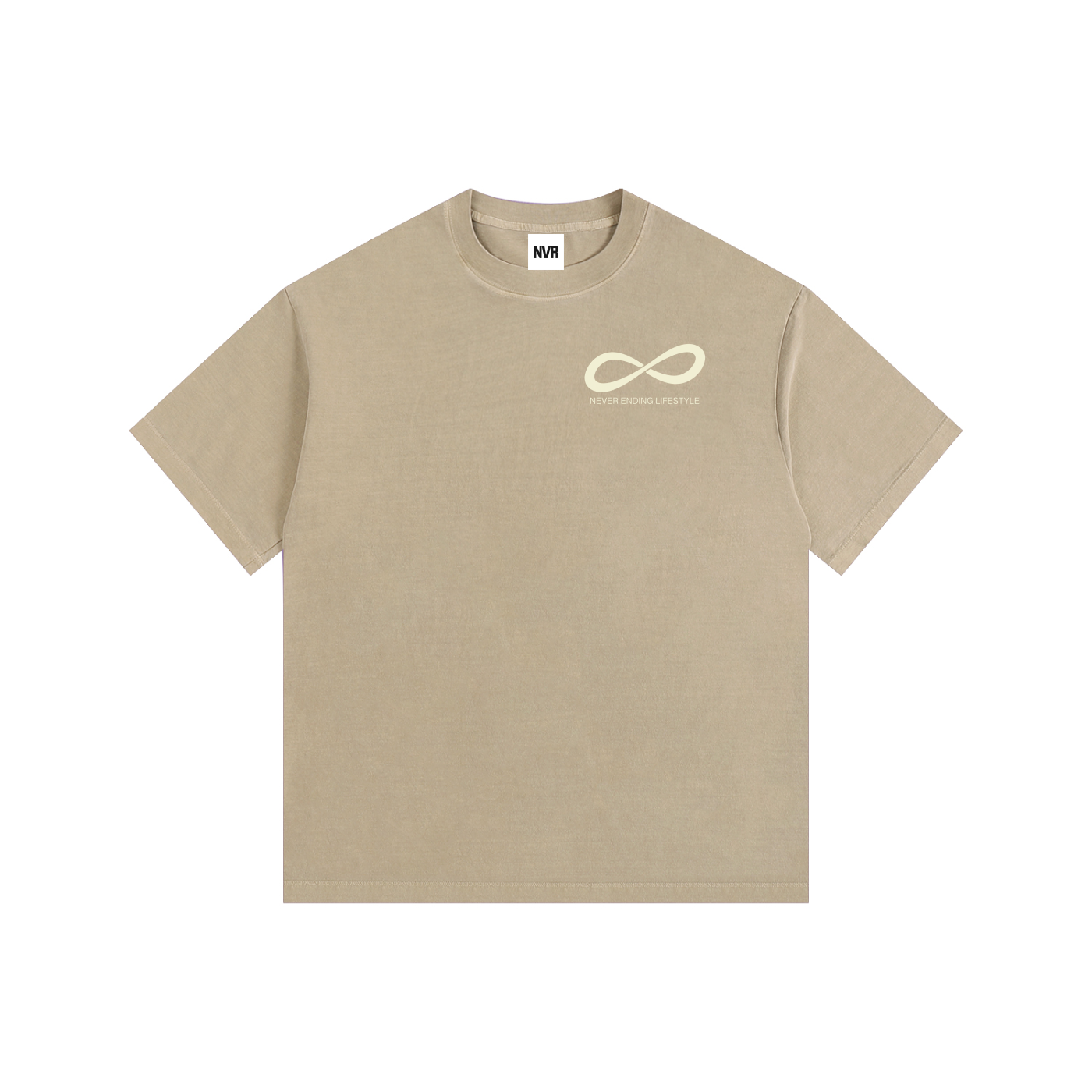 Never Ending Lifestyle Vintage Washed Oversized Cotton T-Shirt