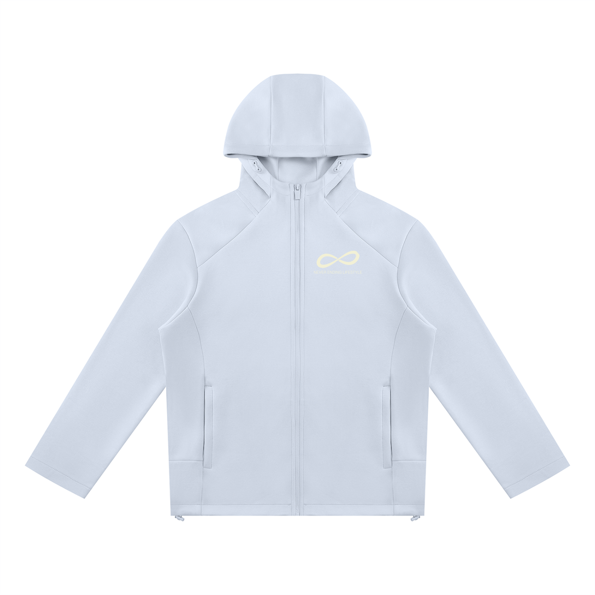 Never Ending Lifestyle Unisex Paneled Full-Zip Hoodie