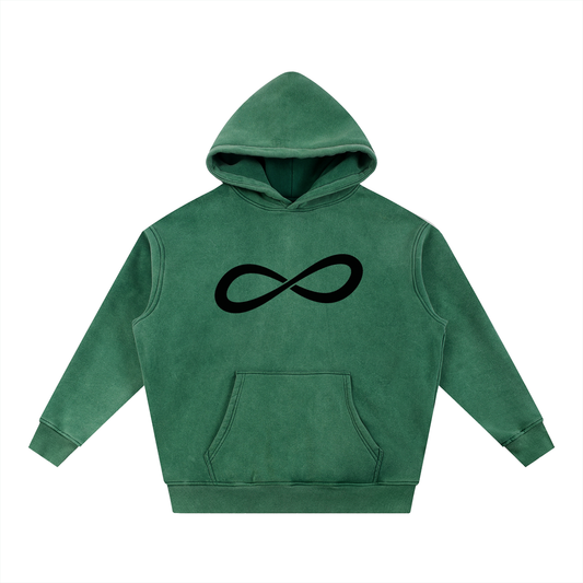 Never Ending Lifestyle Snow Wash Fleece Oversized Hoodie