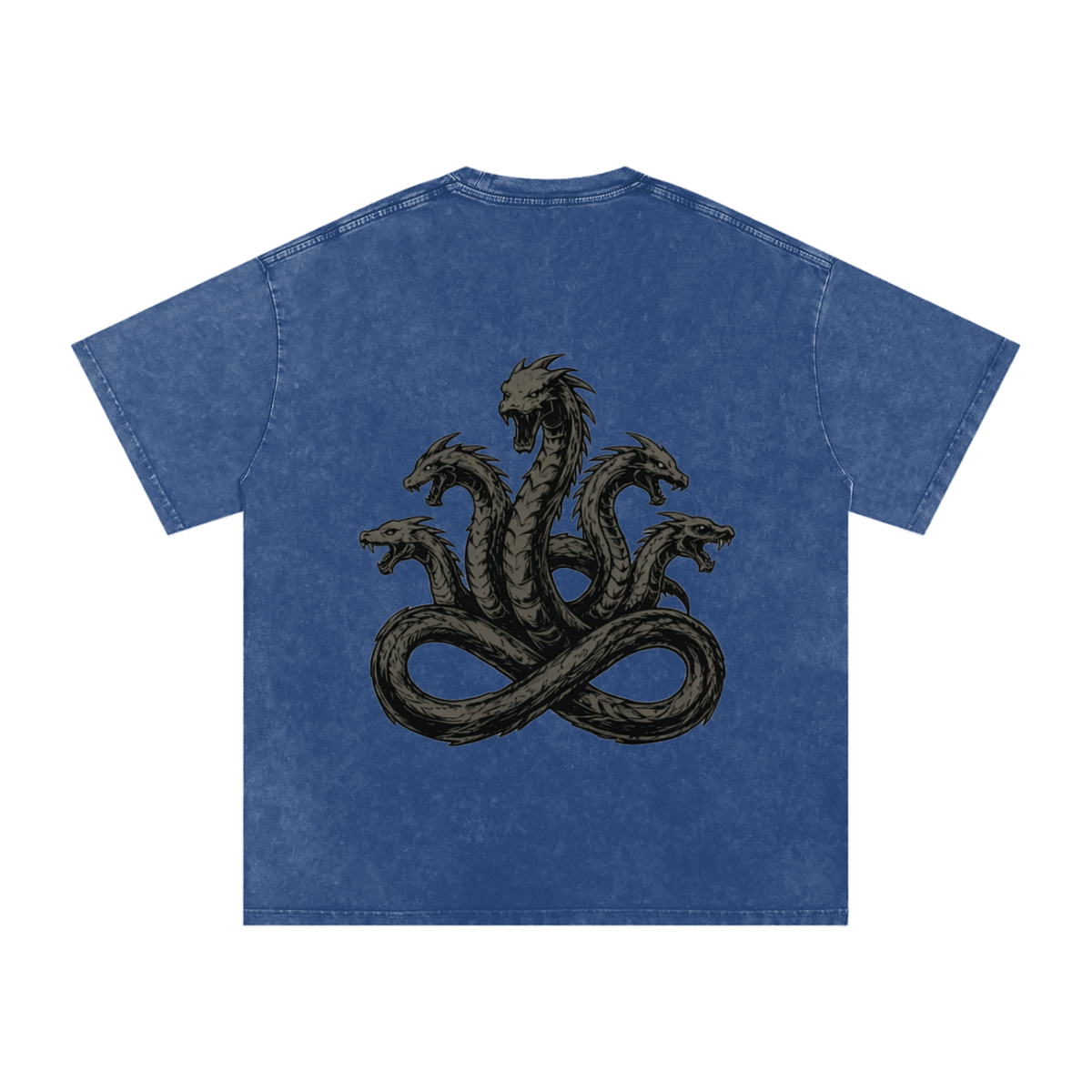 Never Ending Hydra Snow Washed Oversized Cotton T-Shirt
