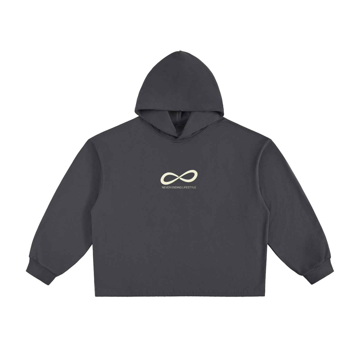 NVR Essential Heavyweight Oversized Drawstring Hem Hoodie