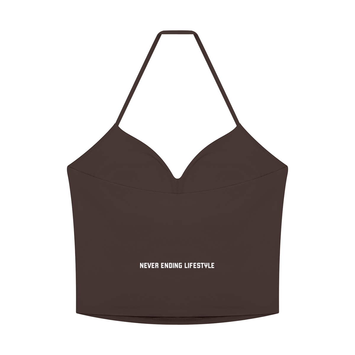 Never Ending Lifestyle Women’s Ruched Halter Yoga Tank Top