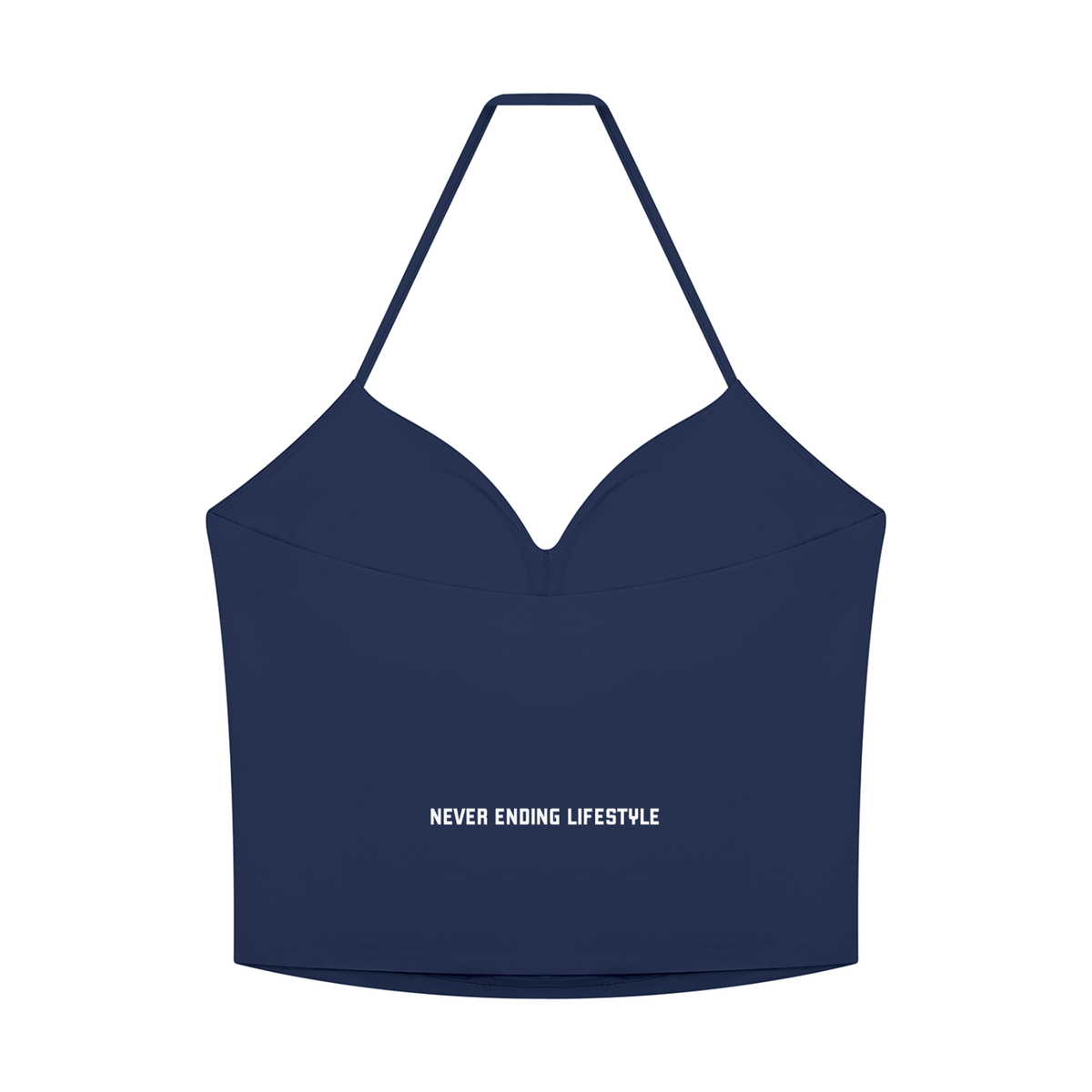 Never Ending Lifestyle Women’s Ruched Halter Yoga Tank Top
