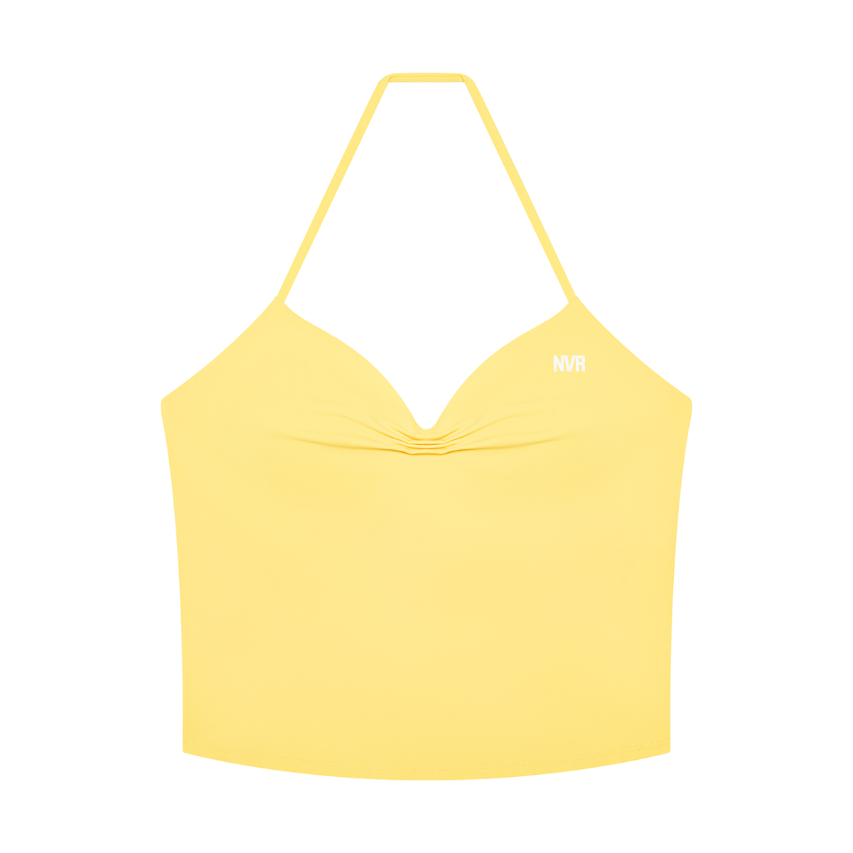 Never Ending Lifestyle Women’s Ruched Halter Yoga Tank Top