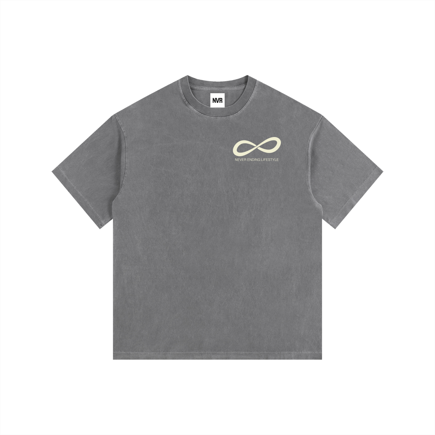 Never Ending Lifestyle Vintage Washed Oversized Cotton T-Shirt