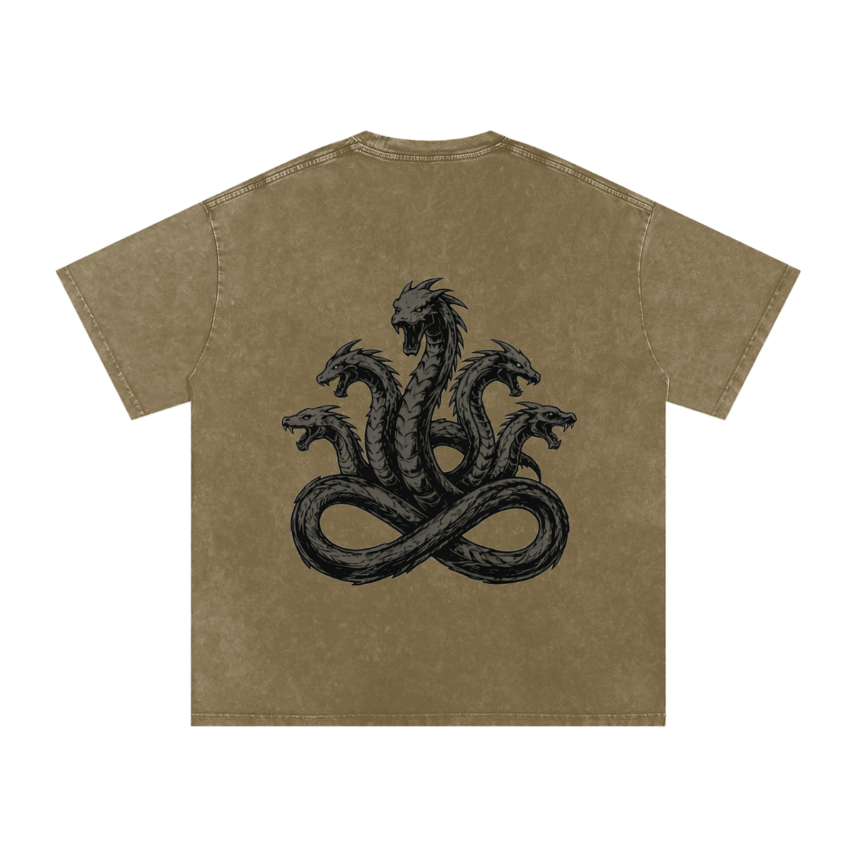 Never Ending Hydra Snow Washed Oversized Cotton T-Shirt