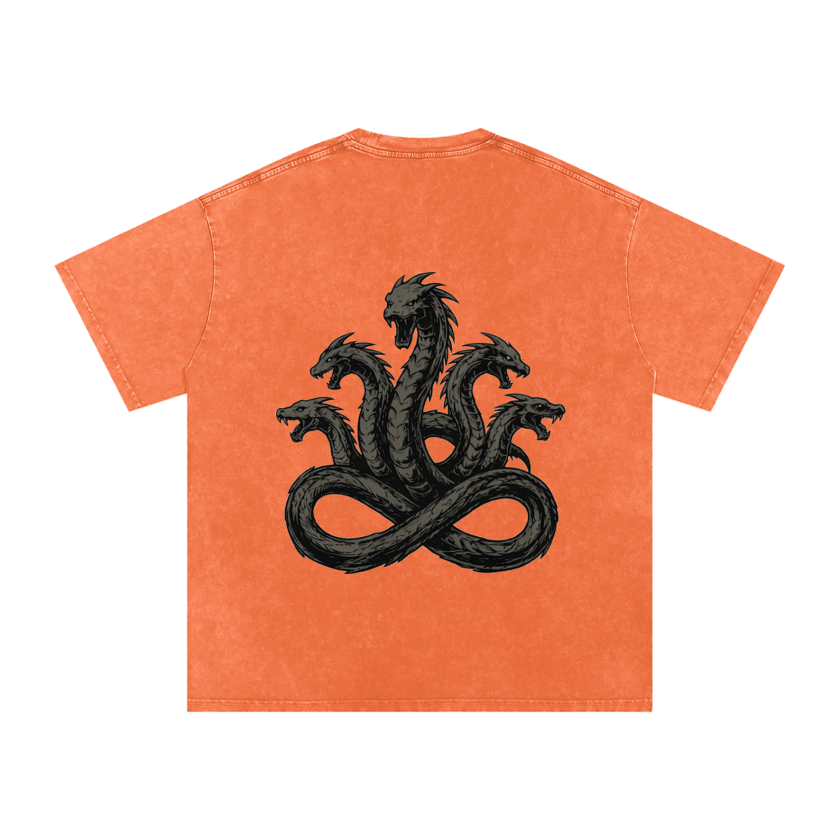 Never Ending Hydra Snow Washed Oversized Cotton T-Shirt