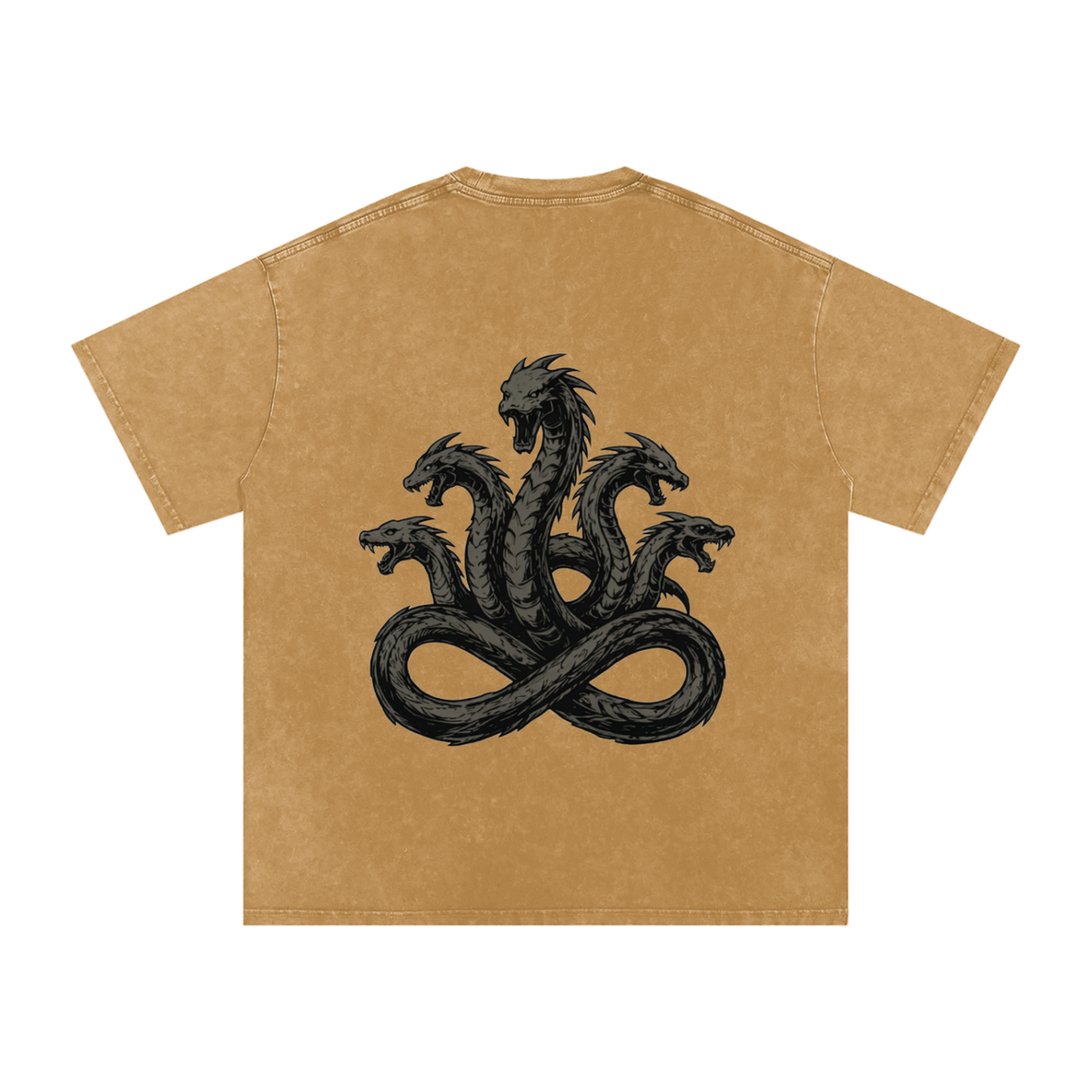Never Ending Hydra Snow Washed Oversized Cotton T-Shirt